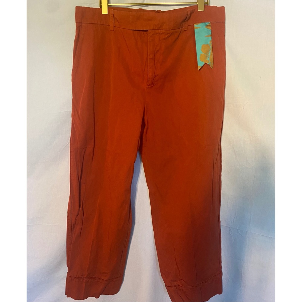 THE GIGI Women's Orange‎ Cropped Trouser Pants Size 46